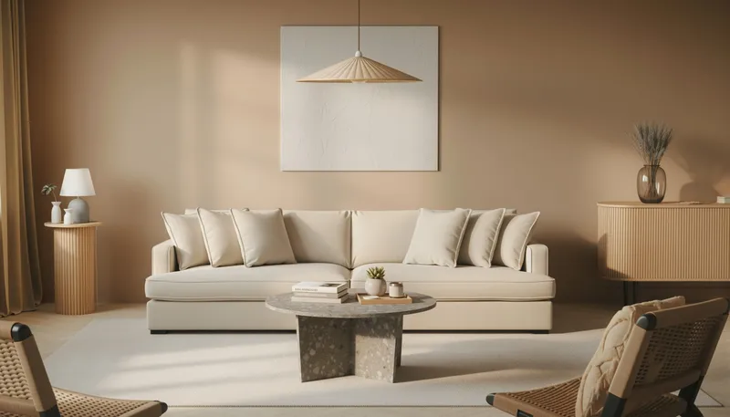 Wedge Runt Soffbord Sten 80 cm - Grå - Products - Möbler - Bord & matgrupp - Soffbord