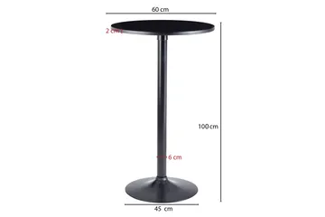 Willowdale Barbord 60 cm Runt - Svart - Products - Möbler - Bord & matgrupp - Barbord & ståbord