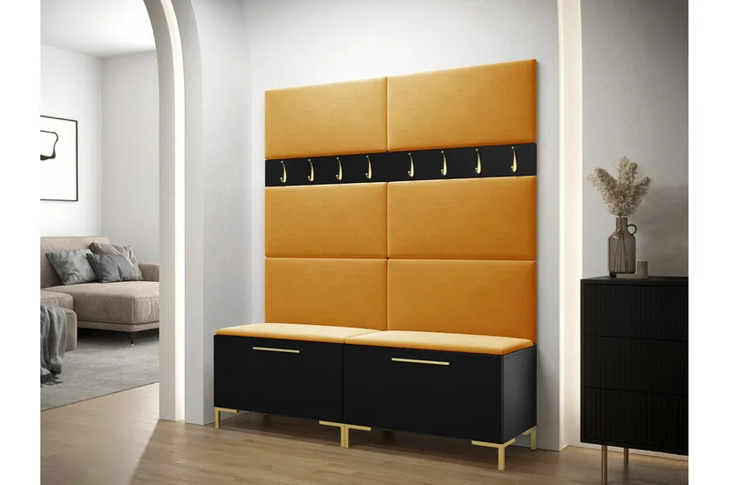 Dunvegan Hallmöbelset 168x46 cm Black - Products - Möbler - Hallmöbler - Möbelset för hall & entre