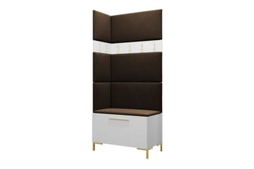 Dunvegan Hallmöbelset 84x46 cm - Vit - Products - Möbler - Hallmöbler - Möbelset för hall & entre