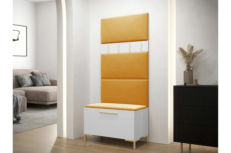 Dunvegan Hallmöbelset 84x46 cm White - Products - Möbler - Hallmöbler - Möbelset för hall & entre