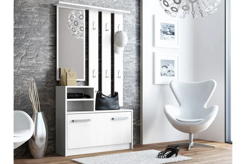 Nesebar Hallmöbel 85 cm, Vit