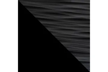 Apryl Modern TV Mediamöbel med Vitrinskåp och LED-belysning - Svart / Trä / Glas - Products - Möbler - TV- & Mediamöbler - TV-möbelset