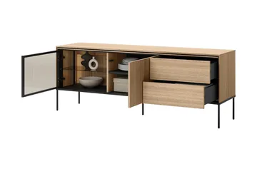 Basici Tv-bänk 167x41 cm - Brun - Products - Möbler - TV- & Mediamöbler - TV bänk & mediabänk