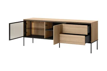 Basici Tv-bänk 167x41 cm - Brun - Products - Möbler - TV- & Mediamöbler - TV bänk & mediabänk