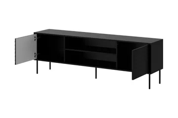 Belonger Tv-bänk 180 cm - Svart/Valnöt - Products - Möbler - TV- & Mediamöbler - TV bänk & mediabänk