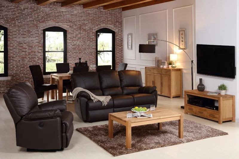 Chicago New TV-bänk 140 cm - Ek - Products - Möbler - TV- & Mediamöbler - TV bänk & mediabänk