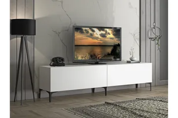Elspet Tv-bänk 200 cm - Vit - Products - Möbler - TV- & Mediamöbler - TV bänk & mediabänk
