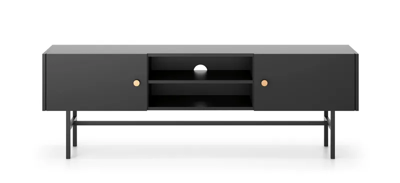 Francisca Tv-bänk 155 cm - Svart - Products - Möbler - TV- & Mediamöbler - TV bänk & mediabänk