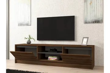 Olca Tv-bänk 180 cm - Valnöt/Antracit - Products - Möbler - TV- & Mediamöbler - TV bänk & mediabänk