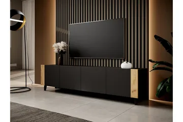Strontian Tv-skåp 201 cm Scandinavian Choice Black - Products - Möbler - TV- & Mediamöbler - TV-skåp