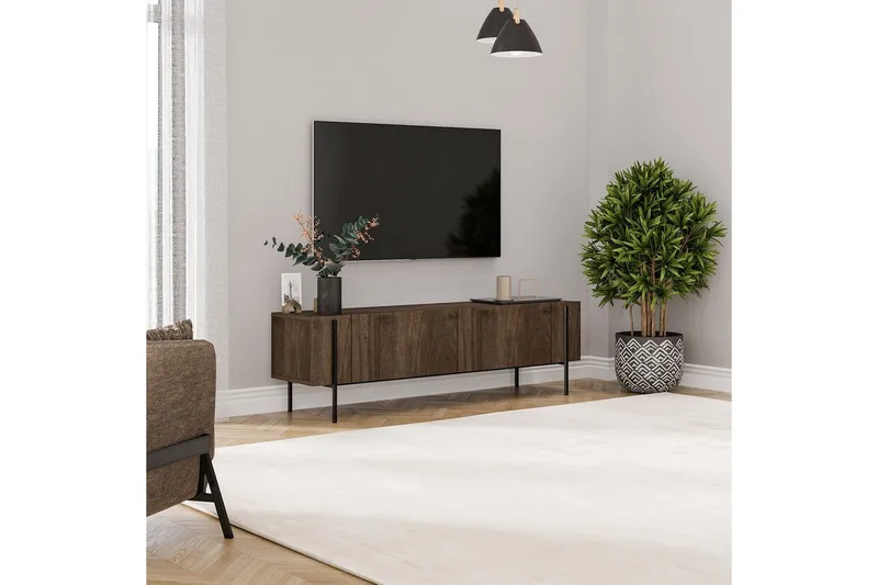 TV-bänk Stira Valnöt - Valnöt - Products - Möbler - TV- & Mediamöbler - TV bänk & mediabänk