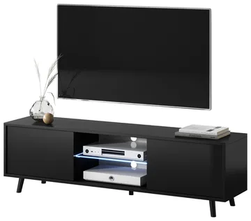 Vipan Tv-bänk 140 cm - Svart - Products - Möbler - TV- & Mediamöbler - TV bänk & mediabänk