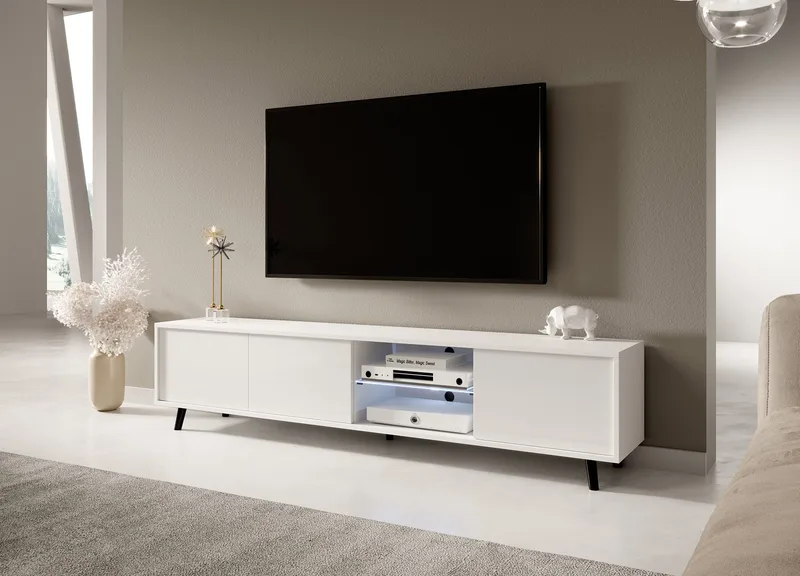 Vipan Tv-bänk 175 cm - Vit - Products - Möbler - TV- & Mediamöbler - TV bänk & mediabänk