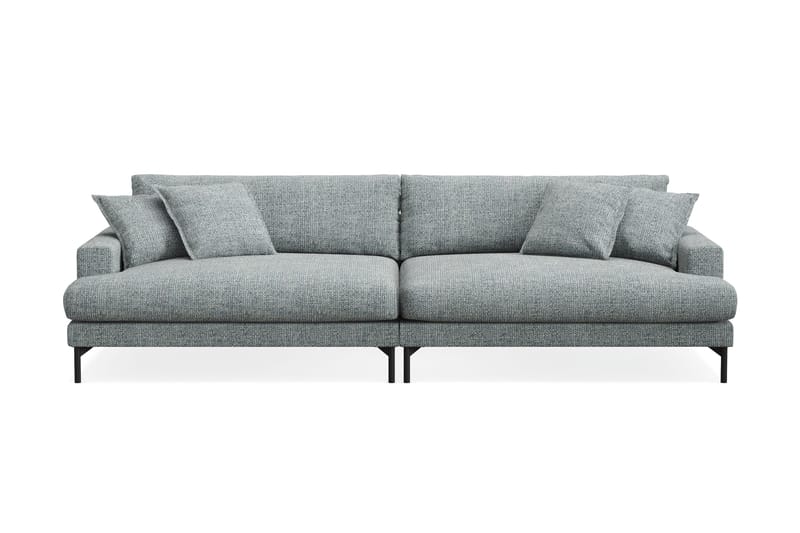 Menard Premium 5-sits Djup Soffa i Chenille, Grå/Blå
