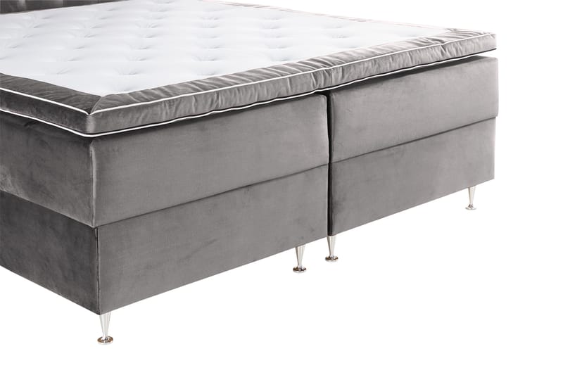 Alessia Komplett Sängpaket med Förvaring LED-belysning 160x200 cm - Mörkgrå - Products - Möbler - Säng - Säng med förvaring