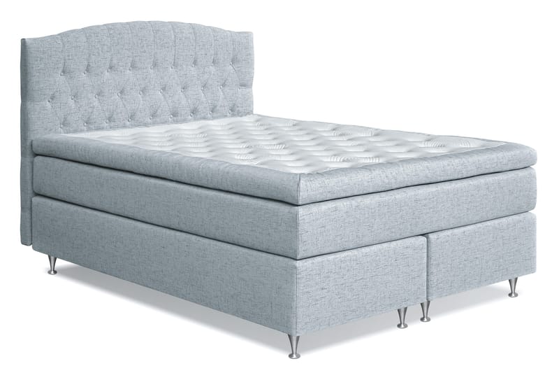 Belda Kontinentalsäng 160x200Fast/Medium - Ljusblå - Products - Möbler - Säng - Kontinentalsäng