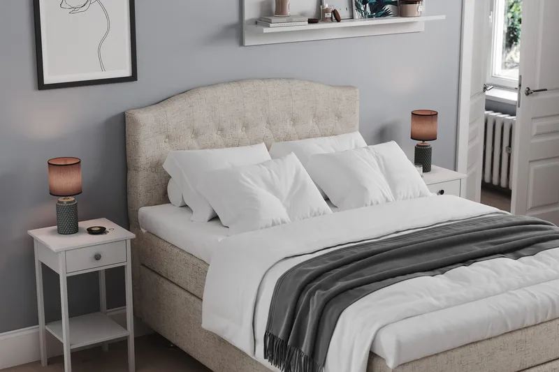 Belda Sängpaket 140x200 Fast, Beige