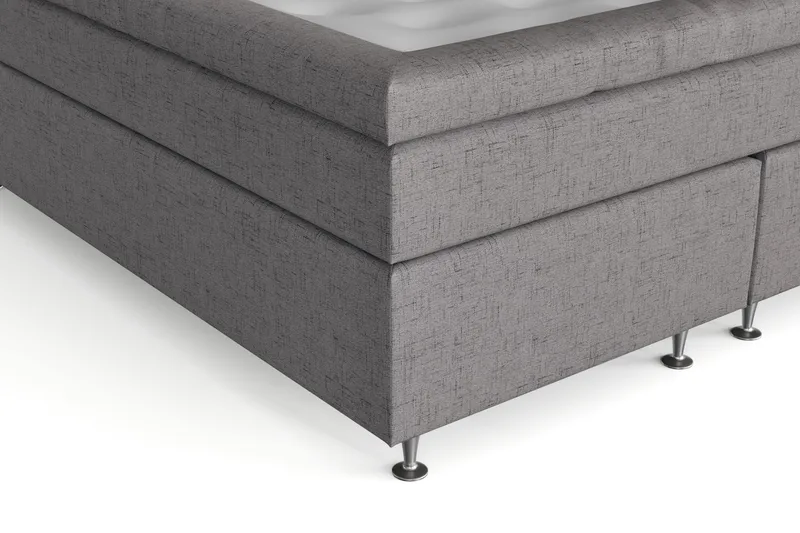 Belda Sängpaket 160x200 Fast - Grå - Products - Möbler - Säng - Kontinentalsäng