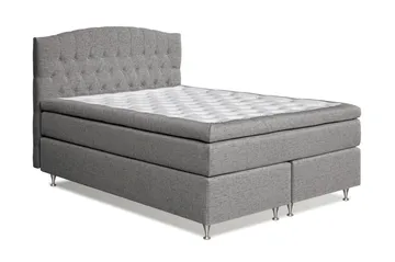 Belda Sängpaket 160x200 Fast - Grå - Products - Möbler - Säng - Kontinentalsäng