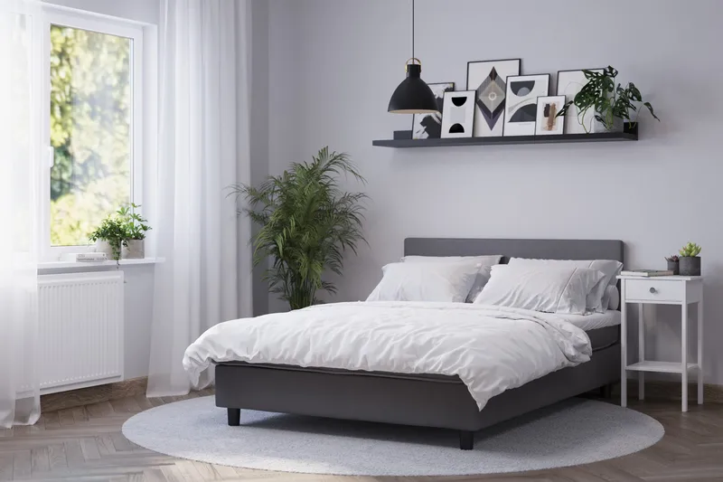 Billingen Komplett Sängpaket 90x200 cm - Grå - Products - Möbler - Säng - Kontinentalsäng