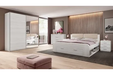 Bovera Sängram 180x200 cm - Askgrå|Vit - Products - Möbler - Säng - Säng med förvaring