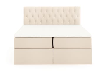 Boxy Box Bed 160x200 cm - Beige - Products - Möbler - Säng - Säng med förvaring