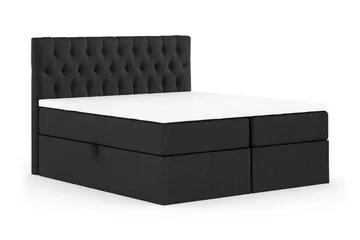 Boxy Box Bed 160x200 cm - Svart/Grå - Products - Möbler - Säng - Säng med förvaring