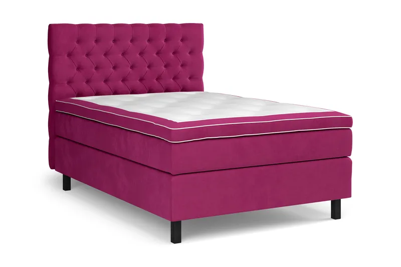 Celine Kontinentalsäng 120x200cm - Rosa/Sammet - Products - Möbler - Säng - Kontinentalsäng