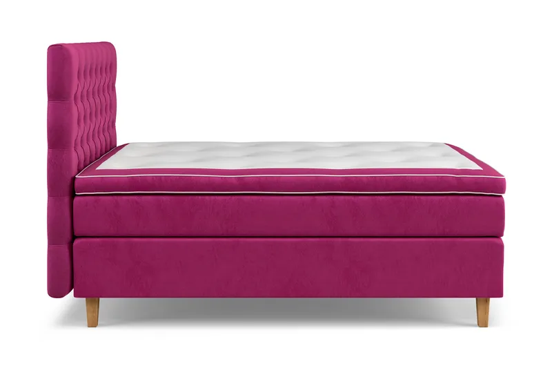 Celine Kontinentalsäng 120x200cm - Rosa/Sammet - Products - Möbler - Säng - Kontinentalsäng