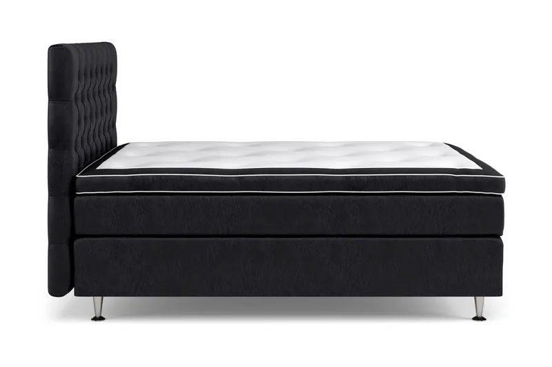 Celine Kontinentalsäng 120x200cm - Svart/Sammet - Products - Möbler - Säng - Kontinentalsäng