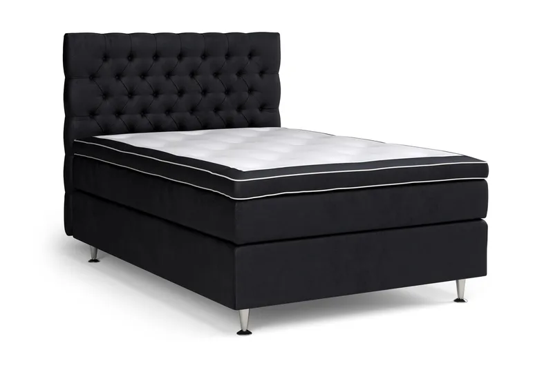 Celine Kontinentalsäng 140x200cm - Svart/Sammet - Products - Möbler - Säng - Kontinentalsäng