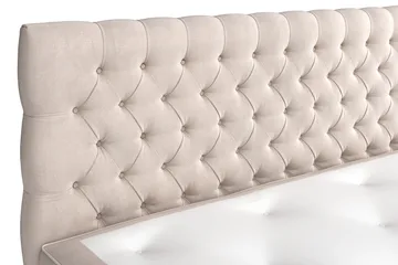 Celine Kontinentalsäng 180x200cm - Beige/Sammet - Products - Möbler - Säng - Kontinentalsäng
