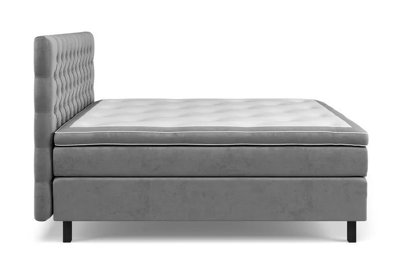 Celine Kontinentalsäng 180x200cm - Grå/Sammet - Products - Möbler - Säng - Kontinentalsäng