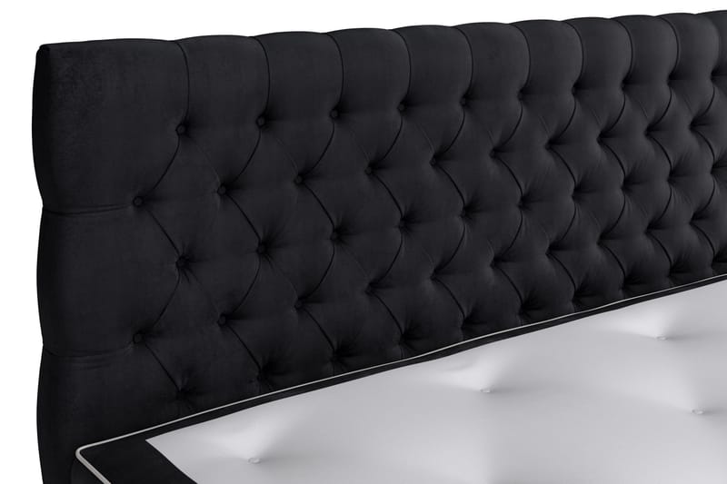 Celine Kontinentalsäng 180x200cm - Svart/Sammet - Products - Möbler - Säng - Kontinentalsäng