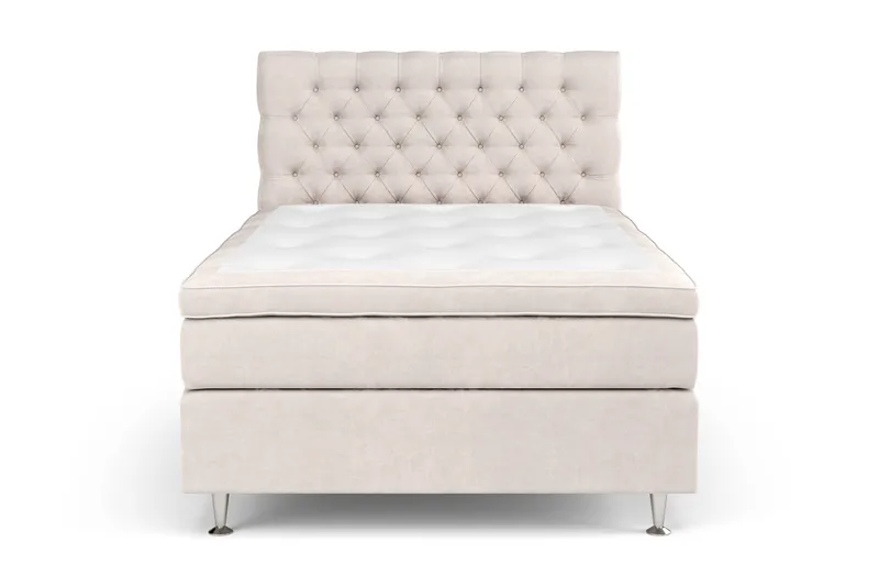 Celine Sängpaket 120x200 cm, Beige/Sammet