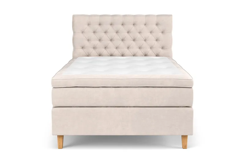 Celine Sängpaket 140x200cm, Beige/Sammet