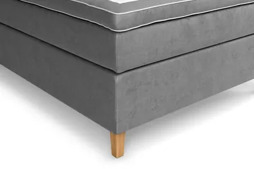 Celine Sängpaket 140x200cm - Grå/Sammet - Products - Möbler - Säng - Kontinentalsäng