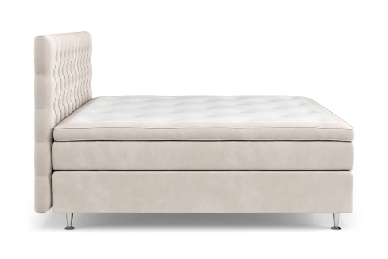 Celine Sängpaket 180x200 cm - Beige / Sammet - Products - Möbler - Säng - Kontinentalsäng