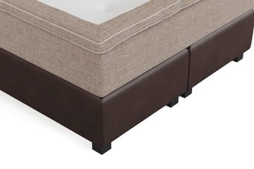 Cuba Sängpaket 140x200 med Två Beiga Kuddar - (+Fler val) Beige/Brun - Products - Möbler - Säng - Kontinentalsäng
