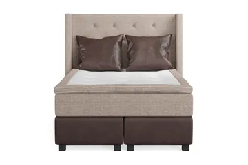 Två bruna kuddar ingår - Beige/Brun