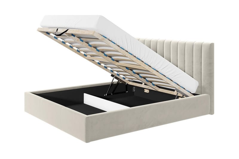 Derry Sängram 160x200 cm - Grå - Products - Möbler - Säng - Sängram & sängstomme