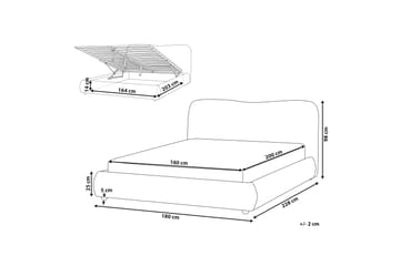 Forrest Sängram 160x200 cm - Vit - Products - Möbler - Säng - Säng med förvaring