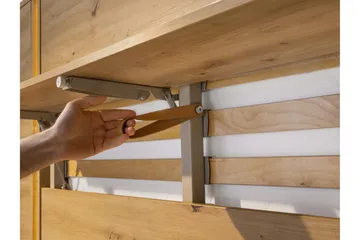 Rauk Sängskåp 211x168 cm - Vit - Products - Möbler - Säng - Gästsäng & extrasäng - Sängskåp