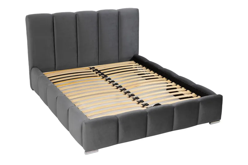 Gioia Förvaringssäng 160x200 cm - Grå - Products - Möbler - Säng - Säng med förvaring