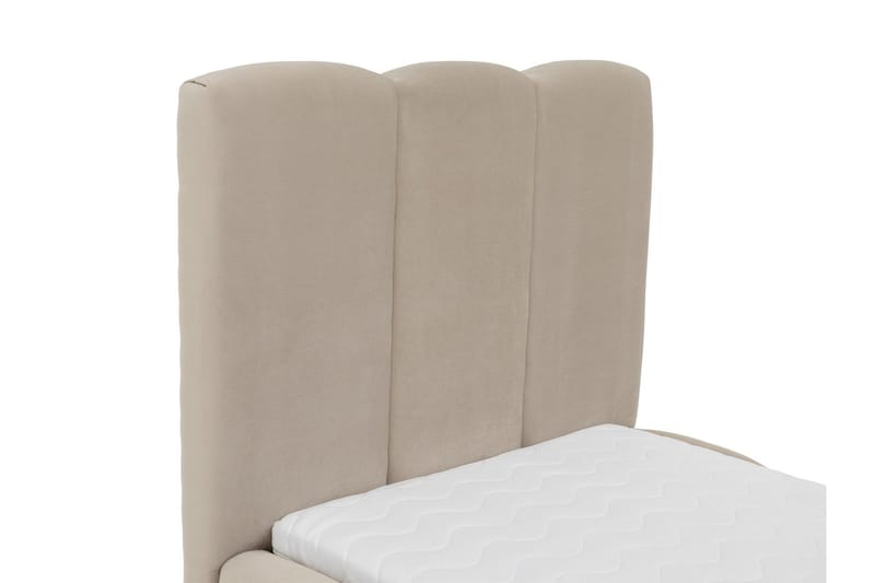 Gioia Sängram med Förvaring 90x200 cm - Beige - Products - Möbler - Säng - Sängram & sängstomme