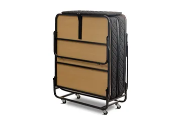 Hopfällbar Sängram 90x200 cm - Svart/Natur - Products - Möbler - Säng - Sängram & sängstomme