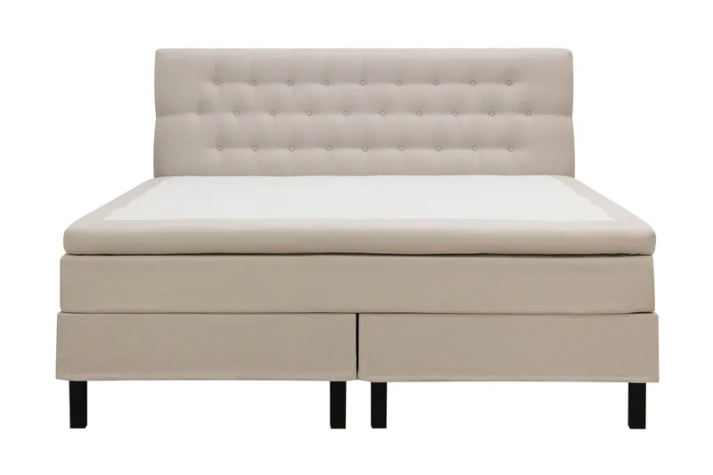 HVILA Classic Komplett Sängpaket 160x200 cm Kontinentalsäng med diamant sänggavel, Beige
