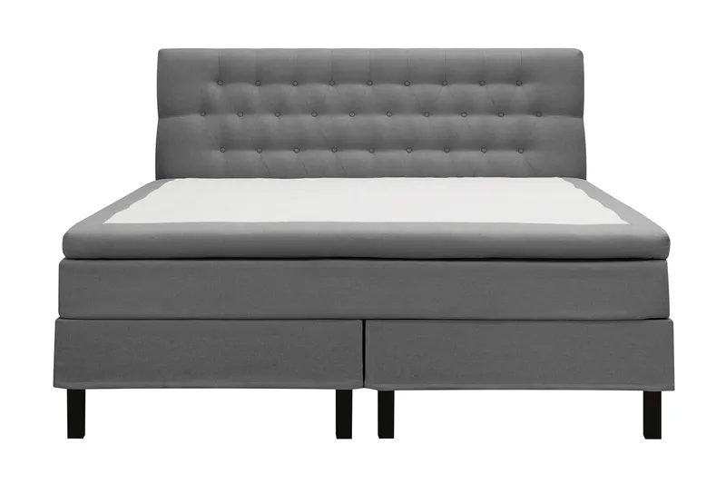 HVILA Classic Komplett S ängpaket 180x200 cm Kontinentalsäng med diamant sänggavel, Grå