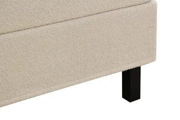 HVILA Classic Komplett Sängpaket 180x200 cm Kontinentalsäng med rutad sänggavel - Beige / Teddy - Products - Möbler - Säng - Kontinentalsäng